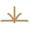 Ekena Millwork Redmond Smooth Timber Gable Bracket, Western Red Cedar, 60"W x 32"H x 3 1/2"D x 3 1/2"F, 13/12 Pitch GBW060X32X0404RED00SWR - alternate 1